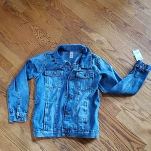 Youth Denim Jean Jacket Carter's Kids size 12 nwt